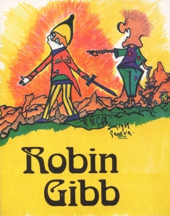 robin gibb fan club illustration 1969