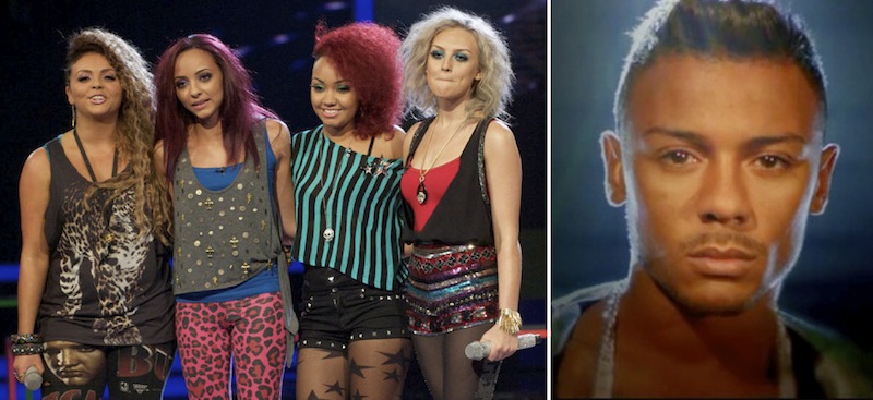 X factor finalists Little Mix, Marcus Collins