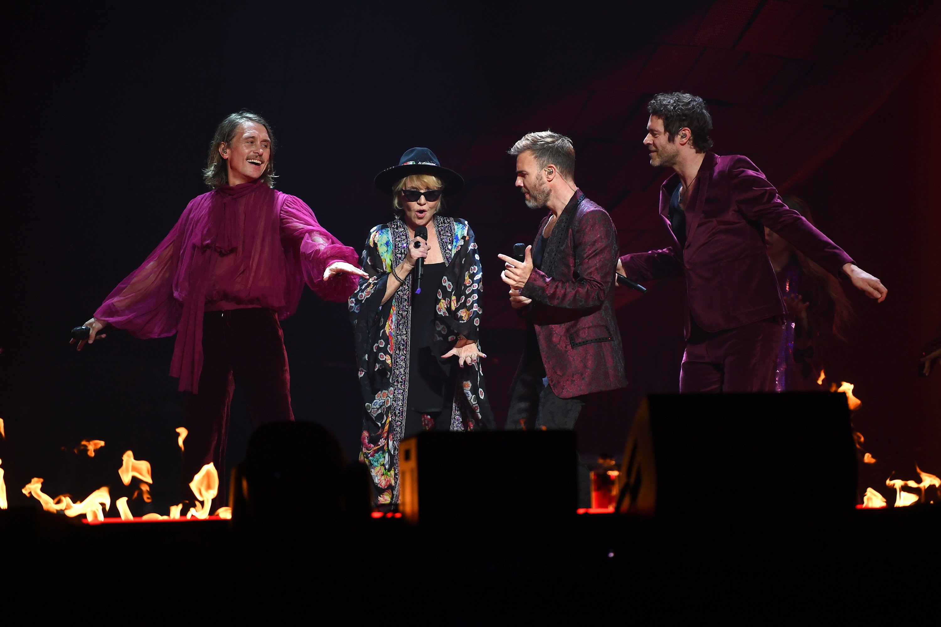 Take That with Lulu on the Greatest Hits tour