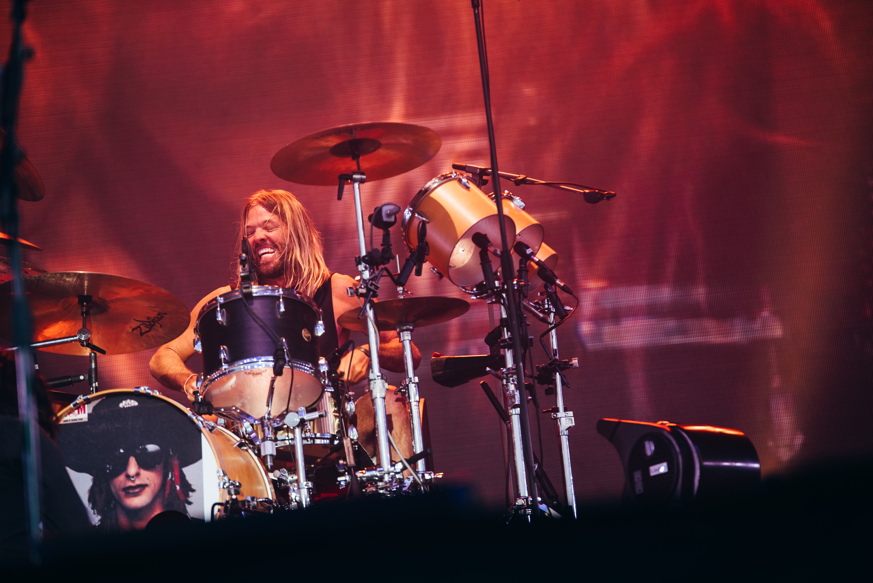 Taylor Hawkins Foo Fighters drummer at Glasgow Summer Sessions by Ryan Johnston