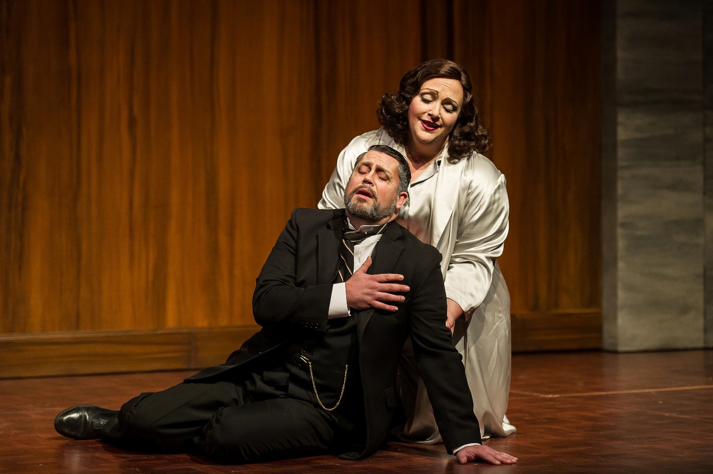 David Stout and Helena Dix in Wexford's 'Christina, regina di Svezia'