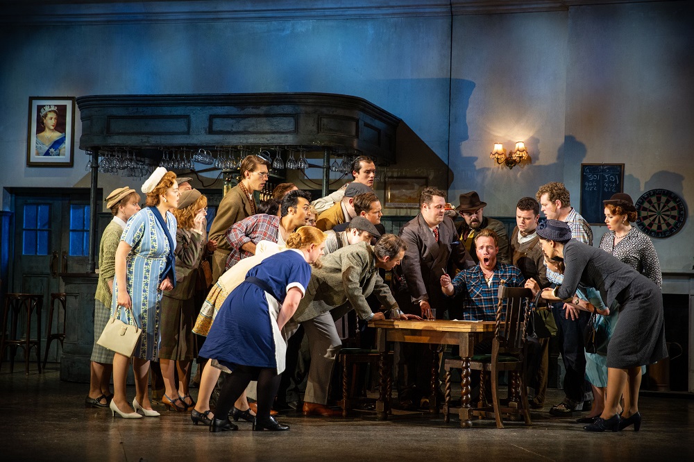 Jenik and the villagers in Garsington's The Bartered Bride