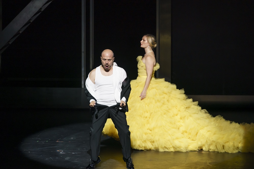 Lucy Crowe and Gianluca Buratto in Agrippina
