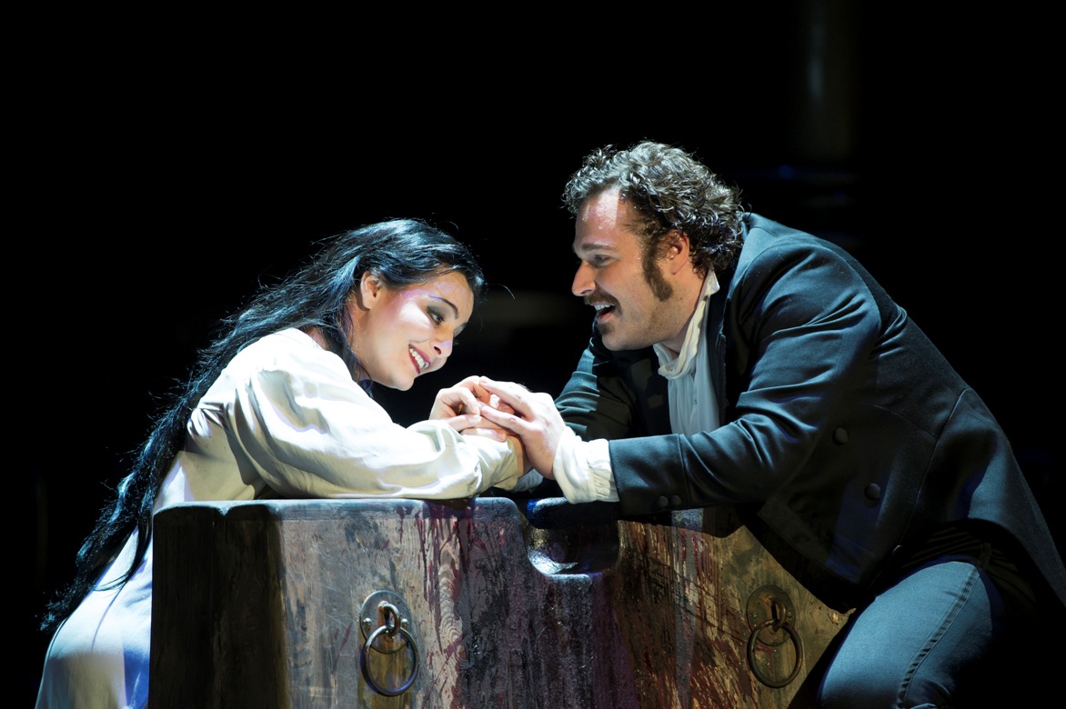 Lianna Haroutounian and Bryan Hymel in the Royal Opera's Sicilian Vespers