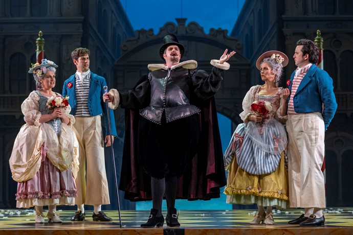 Scene from Act 2 of Scottish Opera's 'The Gondoliers'