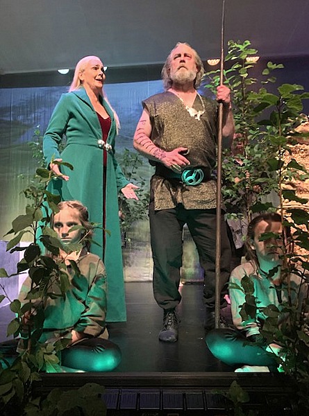 Anna Larsson as Erda and Johan Schinkler as Wotan