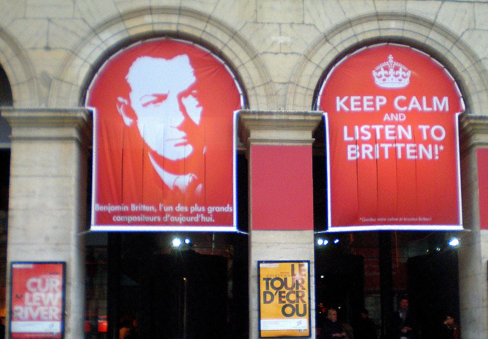 Lyon Opera Britten Festival banners