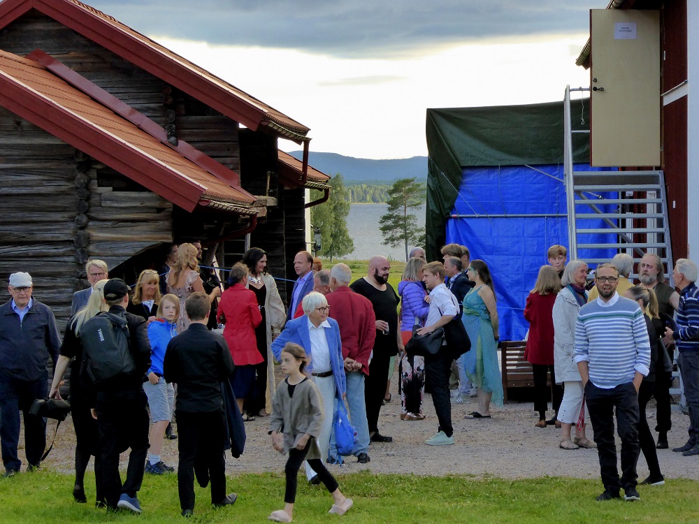 Gathering by the Dalarna lake