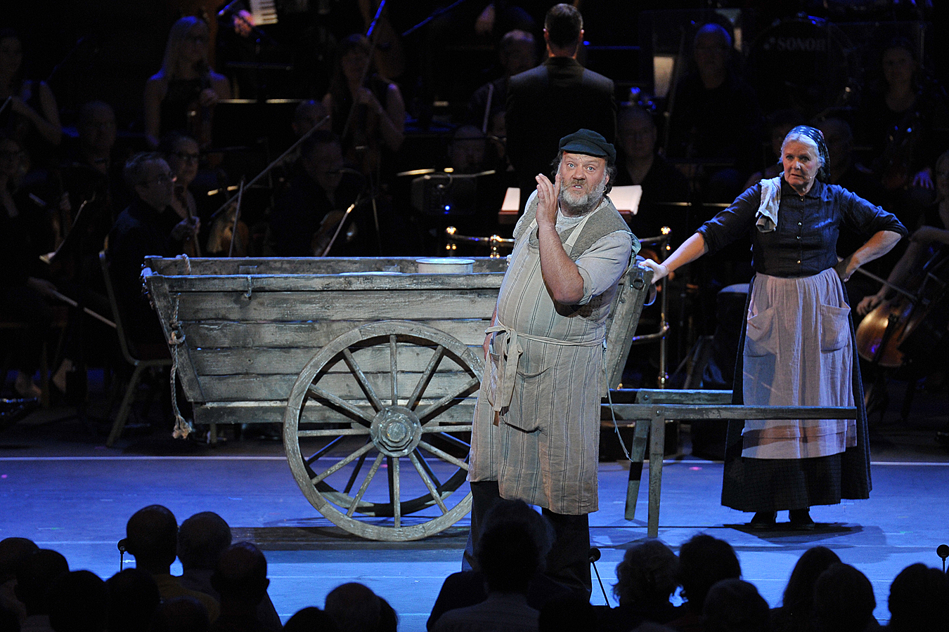 Bryn Terfel and Janet Fullerlove in Proms Fiddler on the Roof