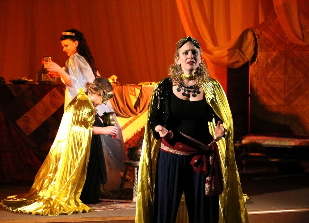 Luci Briginshaw as Aithra in 'The Egyptian Helen'