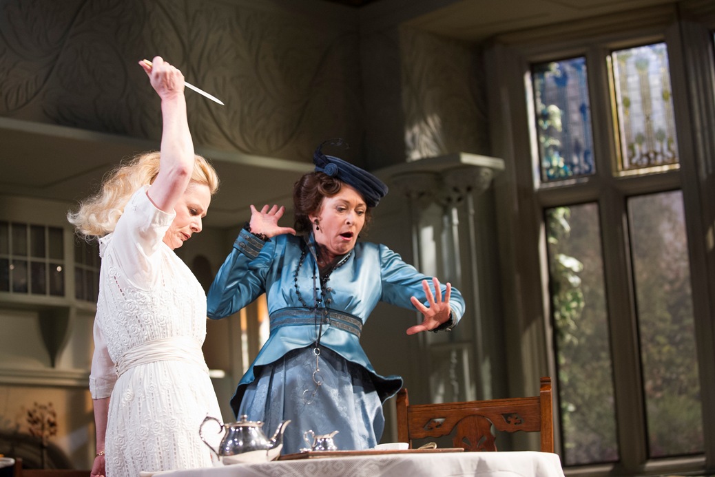 Christine Kavanagh and Cherie Lunghi in The Importance of Being Earnest