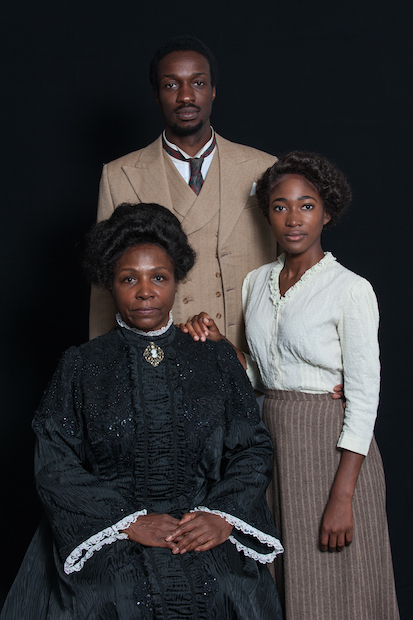 Miquel Brown, Zephryn Taitte and Adelay Adedayo in Rachel