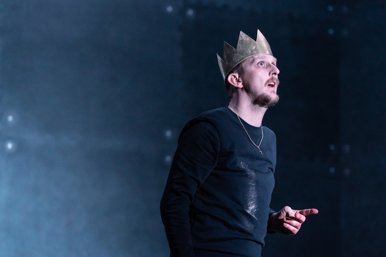 Leo Bill in Richard II. Photo by Marc Brenner