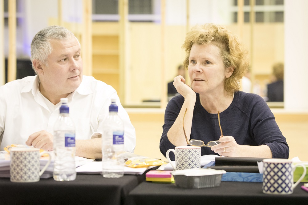 Conleth Hill and Imelda Staunton in Who's Afraid of Virginia Woolf?