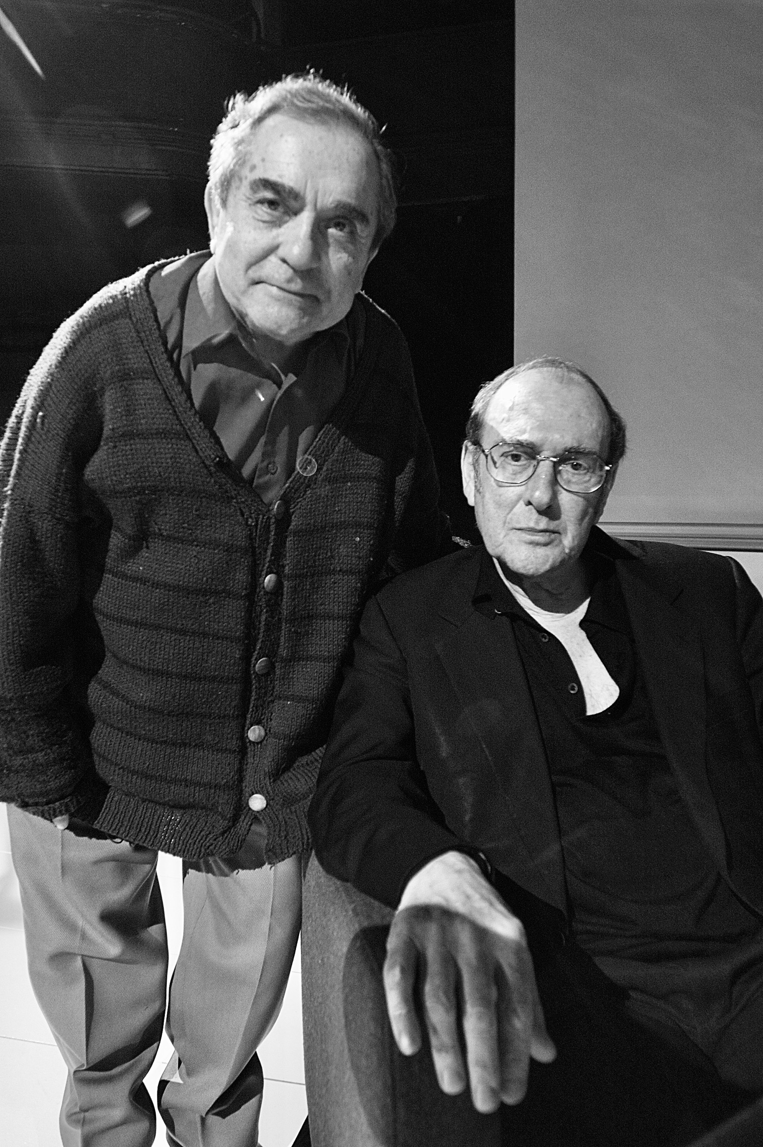 Harold Pinter and Henry Woolf, photographed by Gavin Watson
