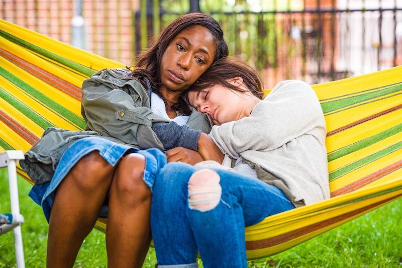 Natalie (Nikki Amuka-Bird, left) and Leah (Phoebe Fox)