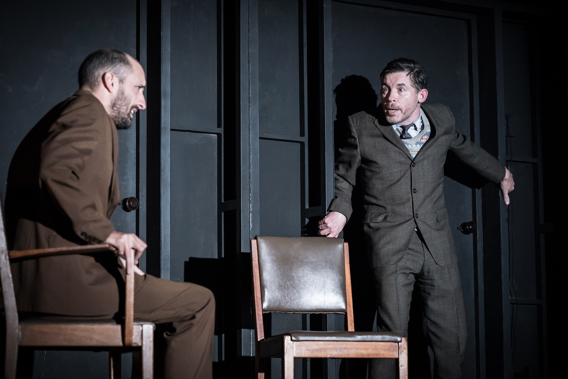 Tom Edden and Lee Evans in Pinter Three