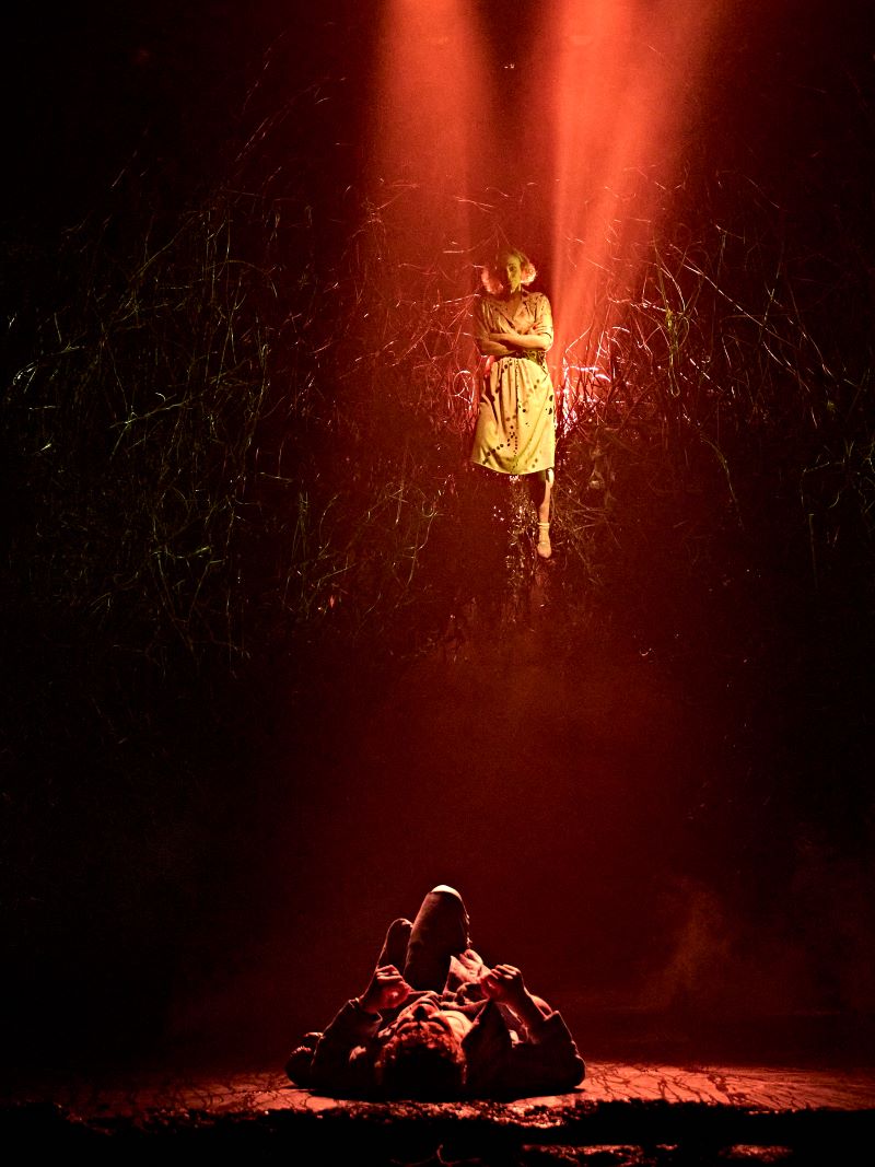 James Bamford (foreground) and Laura Rogers (background) in The Ocean at the End of the Lane