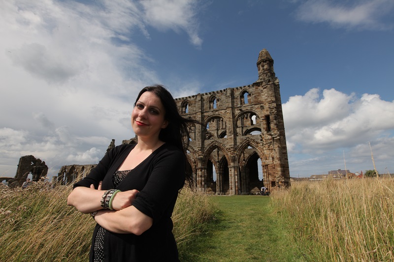 The medieval ruins of Whitby Abbey are built on the sit of a Celtic monastery