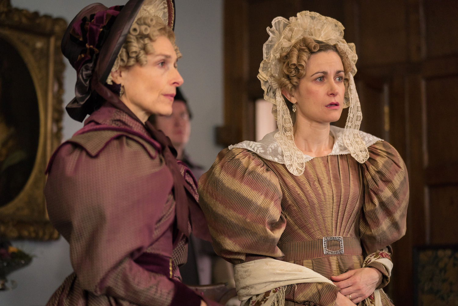 Amelia Bullmore and Katherine Kelly in Gentleman Jack