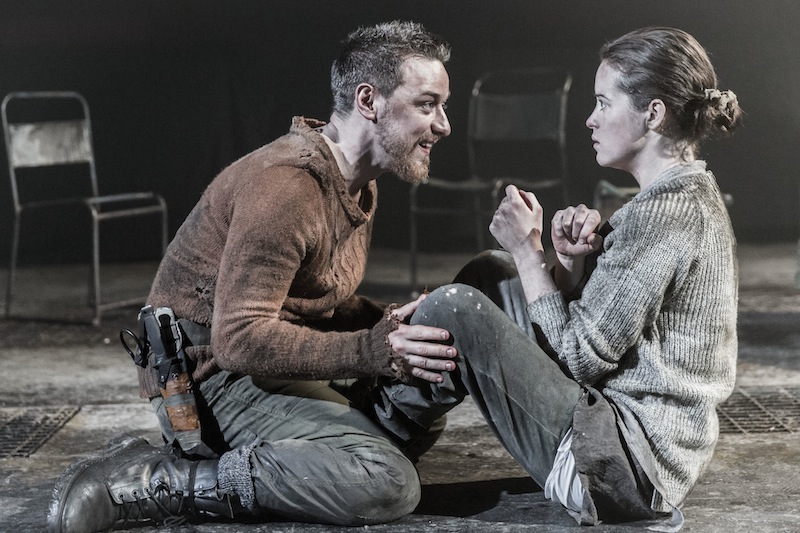 Claire Foy and James McAvoy in Macbeth at Trafalgar Studios