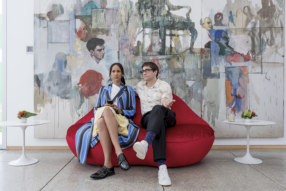 Jake Gyllenhaal and Zawe Ashton in Velvet Buzzsaw