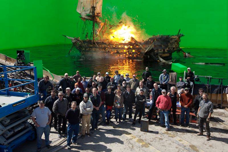 Pirates of the Caribbean's omnipresent green screen
