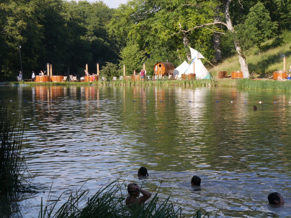 Wilderness swimming lake