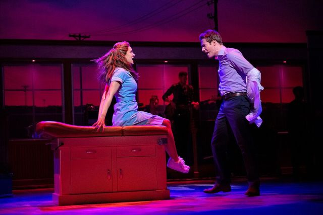 Katharine McPhee and David Hunter in 'Waitress'