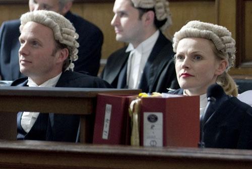 Legal eagles Rupert Penry-Jones and Maxine Peake in 'Silk'