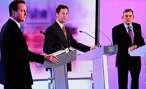 Oh no, not them again. It was the third and final round for the three party leaders