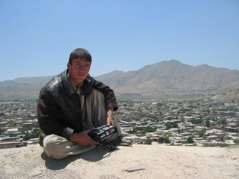 Nearly 90 per cent of Afghan males listen to the radio. Soon this young man will be able to listen to 'Talking Books'