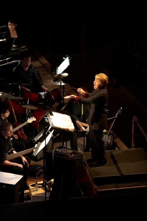 Marin Alsop and the electric guitars, tip of the 500-strong iceberg in Bernstein's 'Mass'