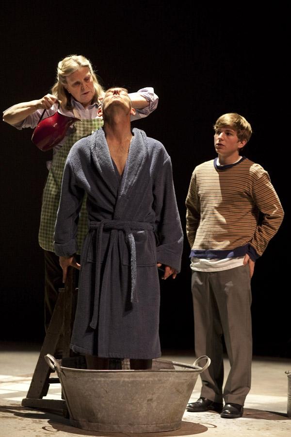 Ann Mitchell, Nigel Cooke and Harry McEntire: ‘Much of the dialogue is obstinately ordinary, with a deliberately insistent quotidien feel’