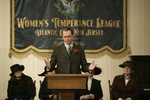 Nucky Thompson (Steve Buscemi) loves Prohibition, but for all the wrong reasons