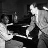 Johnny Mercer (right) with Nat King Cole, one of his discoveries for Capitol Records