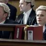 Legal eagles Rupert Penry-Jones and Maxine Peake in 'Silk'