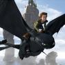 How to Train Your Dragon: our hero Hiccup flies on the back of his friend, Toothless