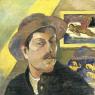 'Self-portrait with Manao tu papau' by Paul Gauguin 