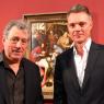 Terry Jones and Tim Marlow engage in a polite conversation about art