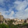 Houses perched precariously in the medieval town of Cuenca
