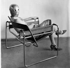 Bauhaus woman with mask, 1926