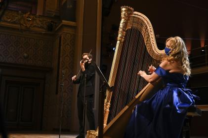Josef Špaček and Jana Boušková launch the benefit concert
