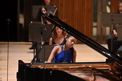 Jeneba Kanneh-Mason as soloist in Florence Price's Piano Concerto in One Movement