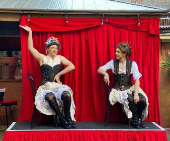 Two ladies: Kane Verrall, left, as Fanny and Jed Berry as Stella