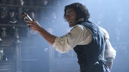 Romantic poet pose: Oscar Isaac as Victor Frankenstein