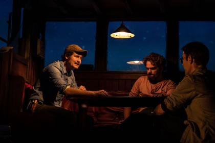 Cabin fever: Ian Shaw (Robert Shaw), Liam Murray Scott (Richard Dreyfuss), Demetri Goritsas (Roy Scheider)
