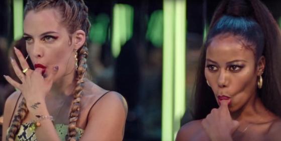 Suck on this: Riley Keough as Steffani and Taylor Paige as the eponymous Zola.