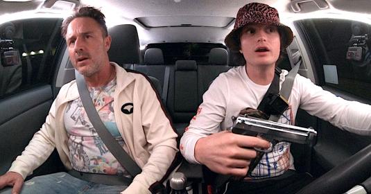 Killing time: David Arquette as Kris, Joe Keery as Kurt