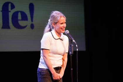 Funny bones: Lucy Beaumont on tour